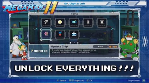 mega man 11 unlock all parts|Items (Dr. Light's Shop) .